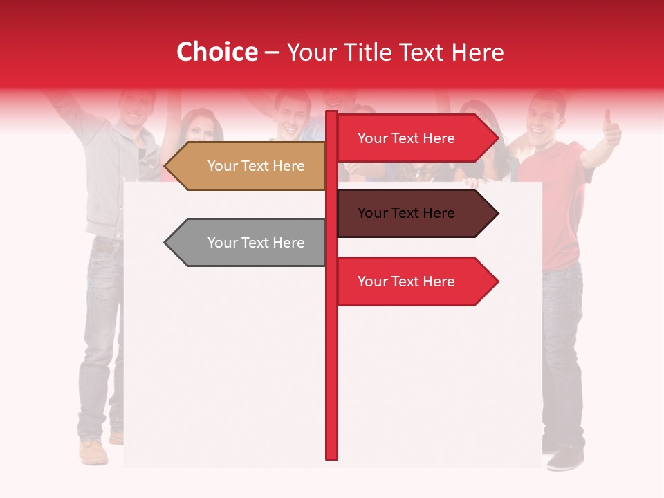 White Empty Friend PowerPoint Template