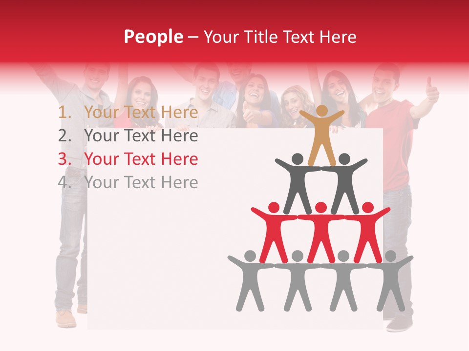 White Empty Friend PowerPoint Template