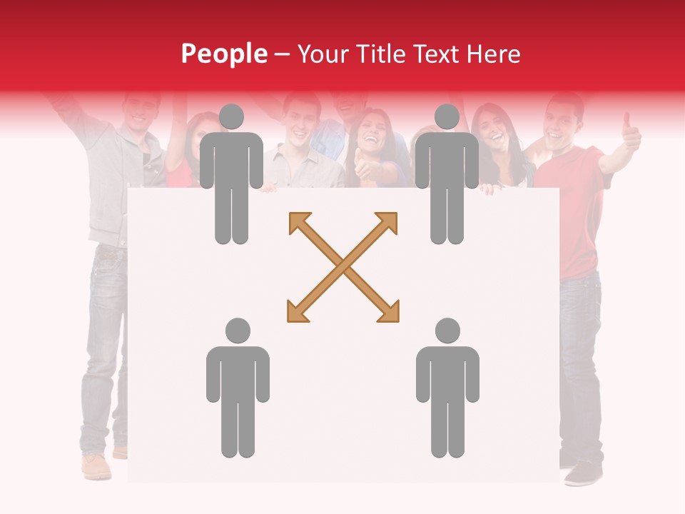 White Empty Friend PowerPoint Template
