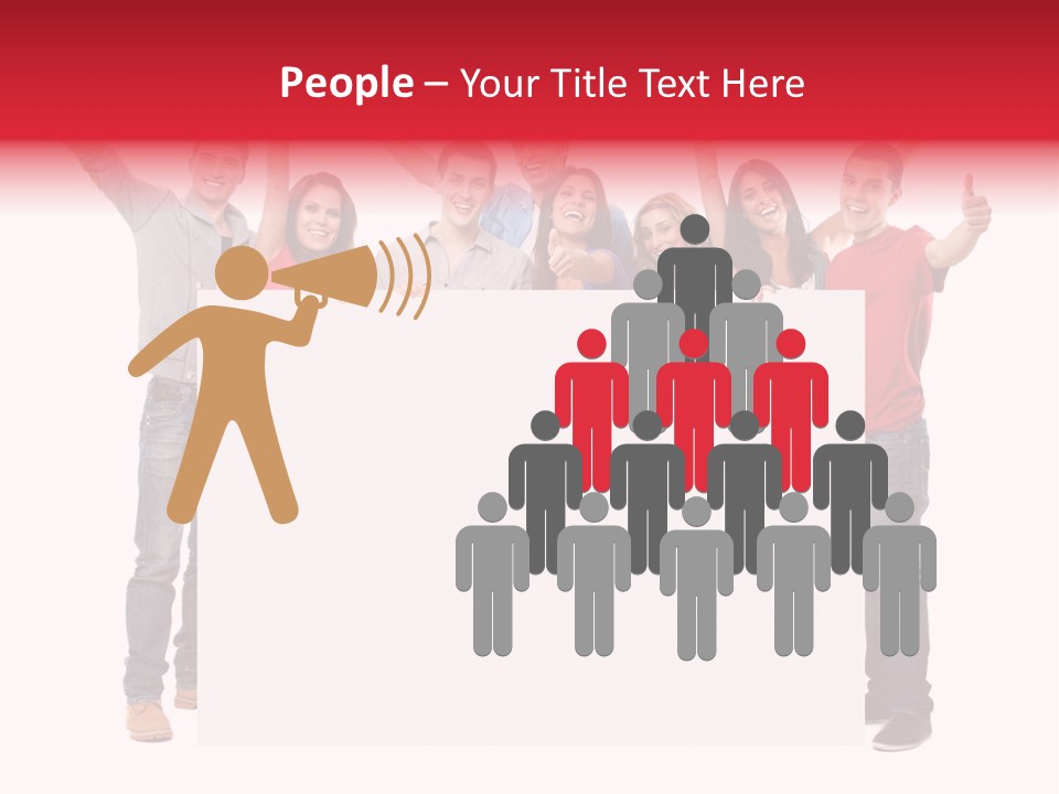 White Empty Friend PowerPoint Template