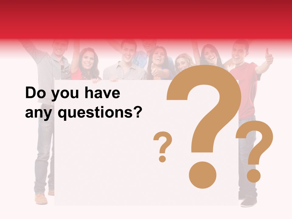 White Empty Friend PowerPoint Template