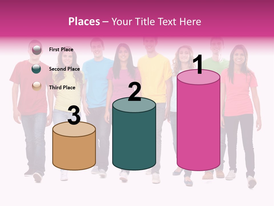 Woman Female Group PowerPoint Template