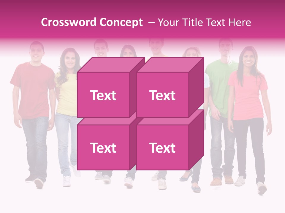 Woman Female Group PowerPoint Template