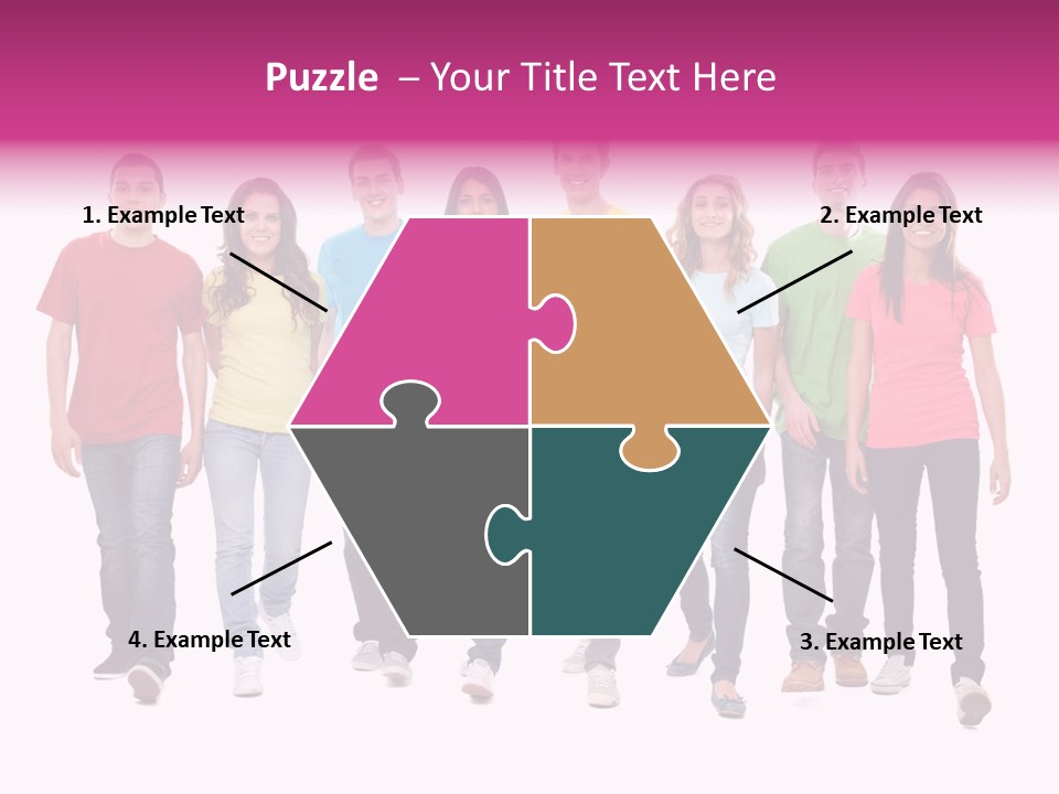 Woman Female Group PowerPoint Template