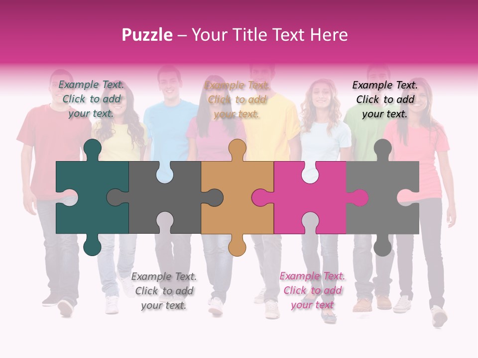 Woman Female Group PowerPoint Template