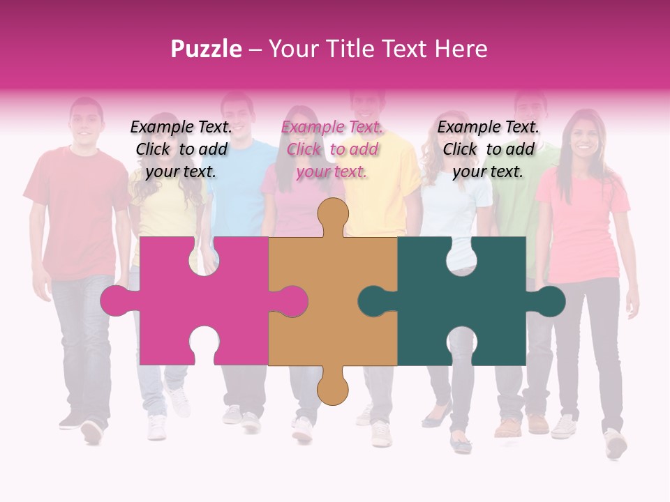 Woman Female Group PowerPoint Template