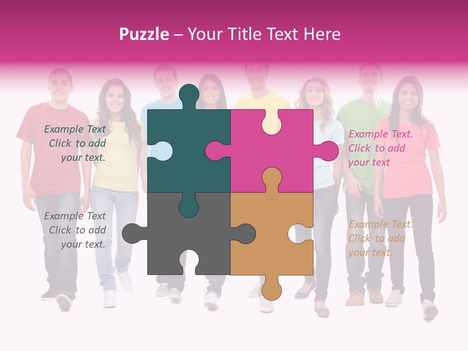 Woman Female Group PowerPoint Template