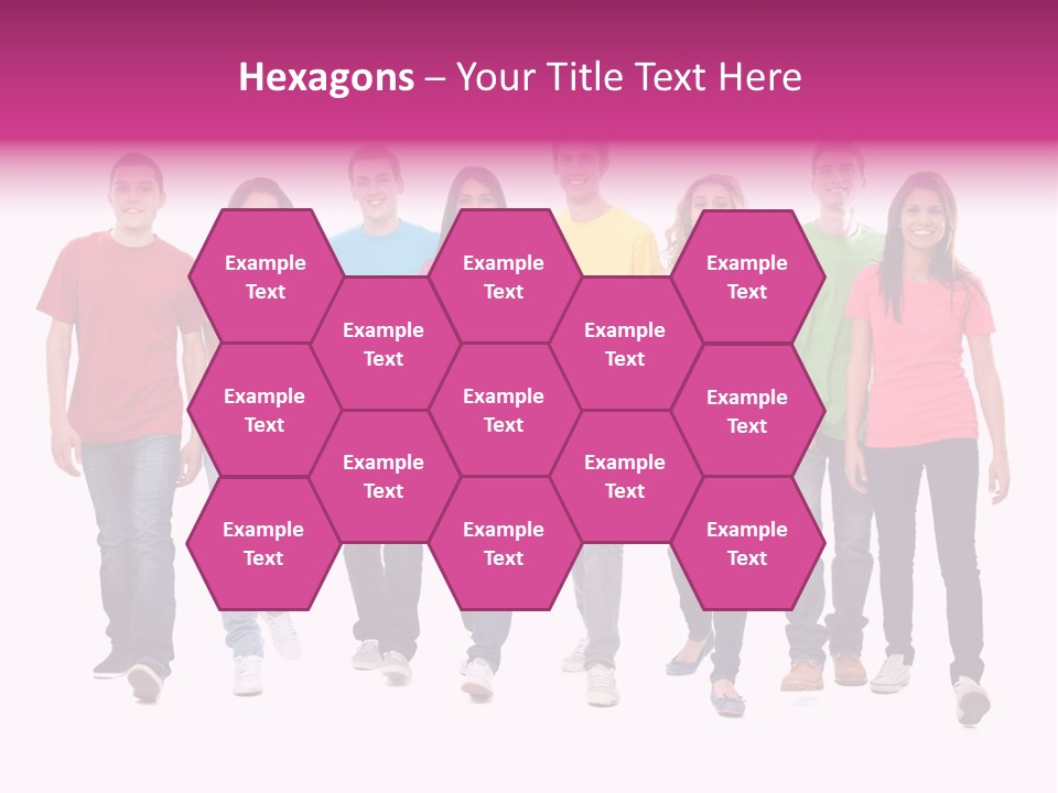 Woman Female Group PowerPoint Template