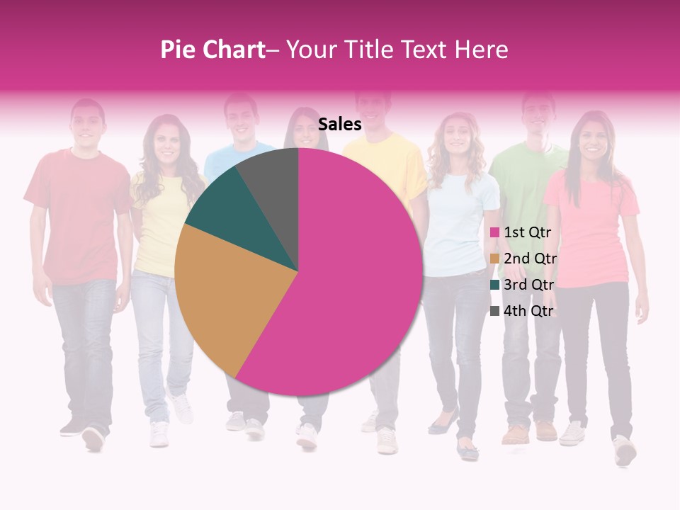 Woman Female Group PowerPoint Template