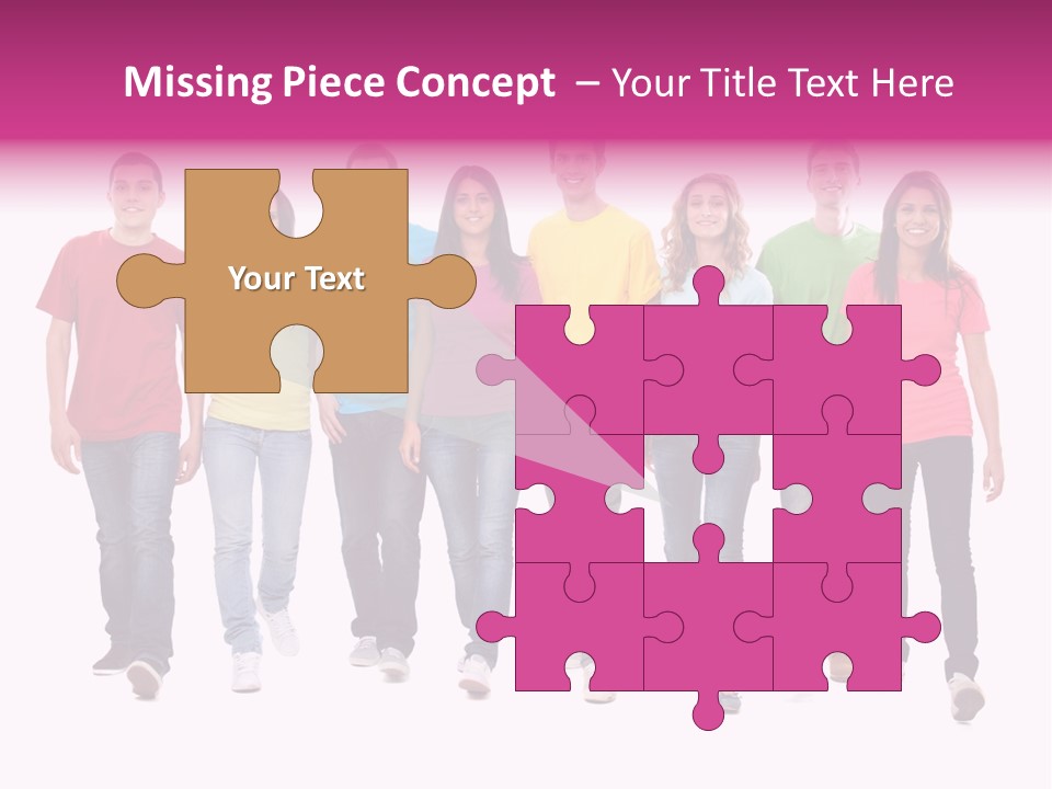 Woman Female Group PowerPoint Template