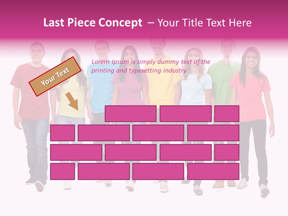Woman Female Group PowerPoint Template