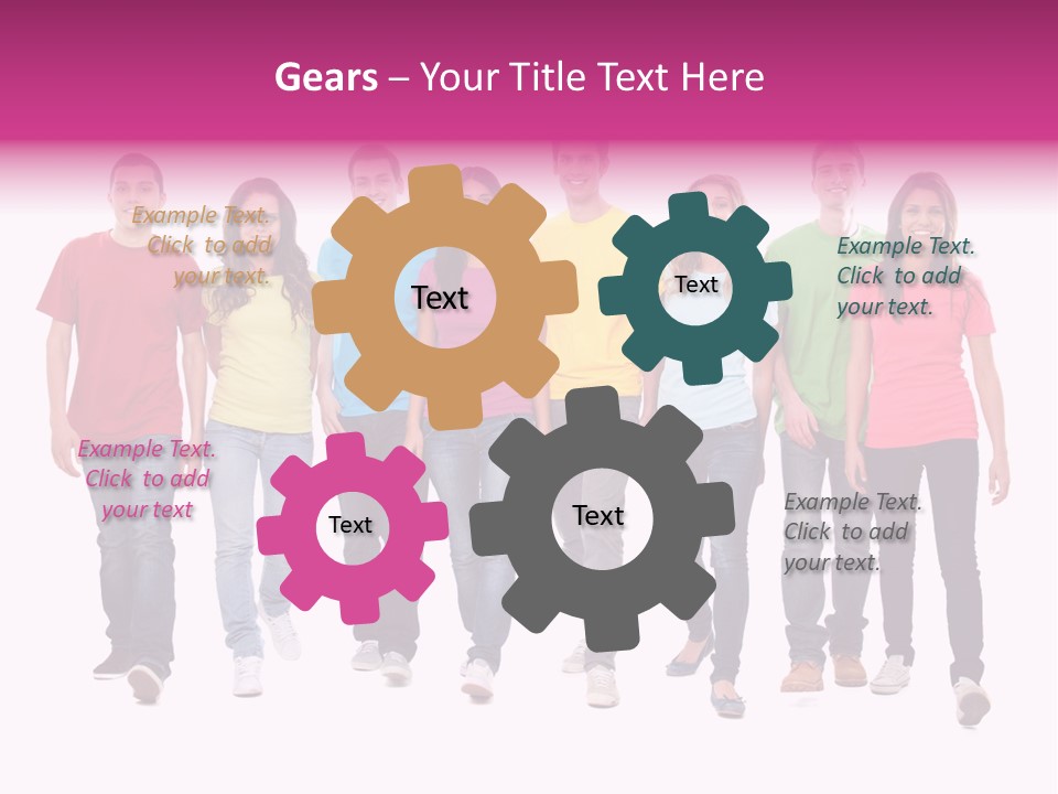 Woman Female Group PowerPoint Template