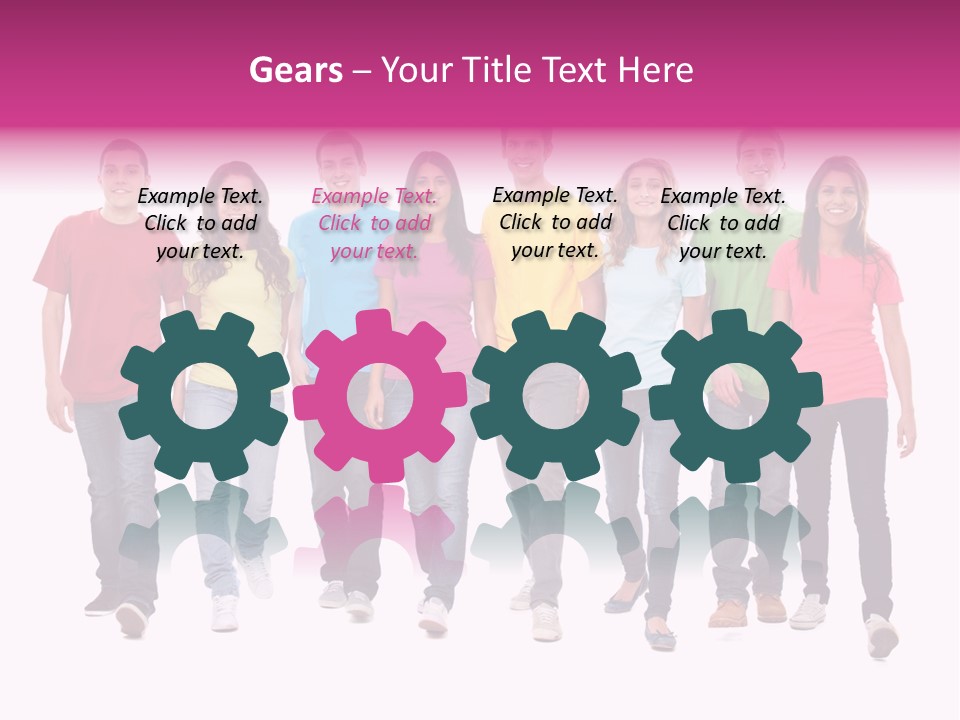 Woman Female Group PowerPoint Template