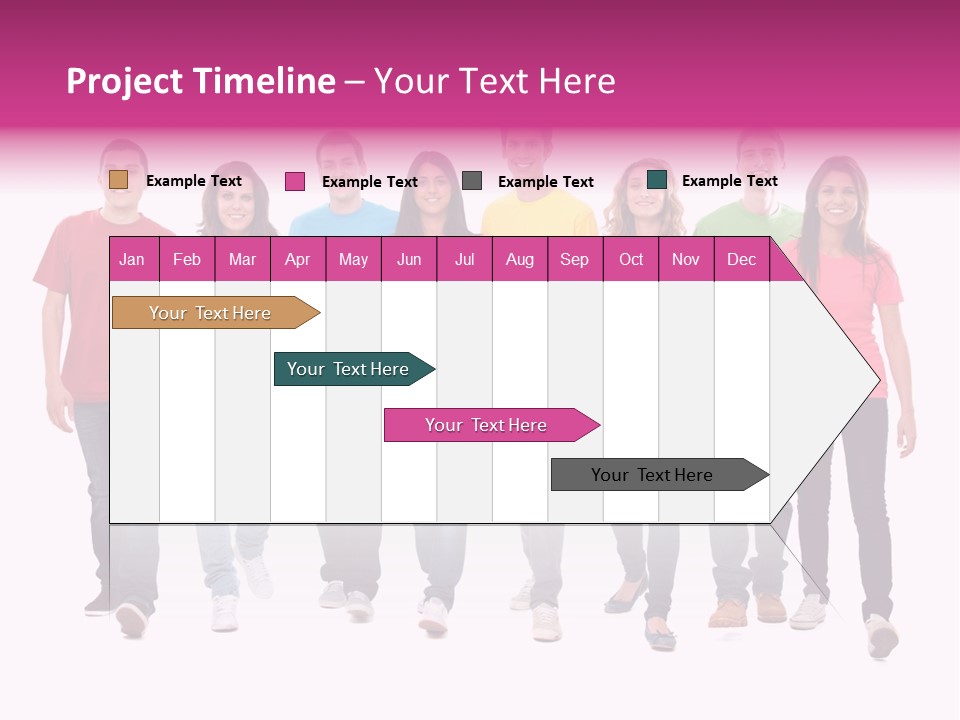 Woman Female Group PowerPoint Template