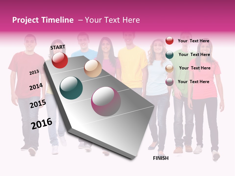 Woman Female Group PowerPoint Template