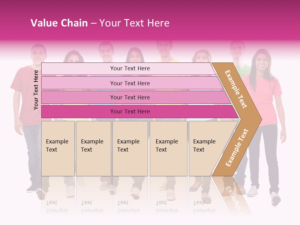 Woman Female Group PowerPoint Template