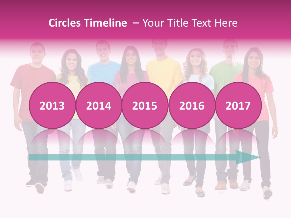 Woman Female Group PowerPoint Template