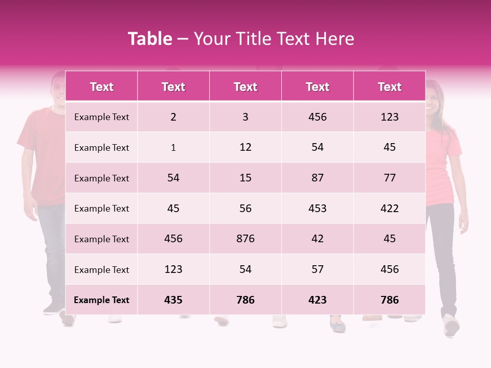 Woman Female Group PowerPoint Template