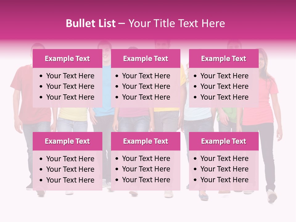 Woman Female Group PowerPoint Template