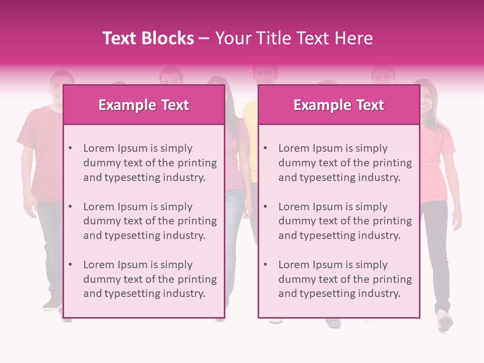 Woman Female Group PowerPoint Template