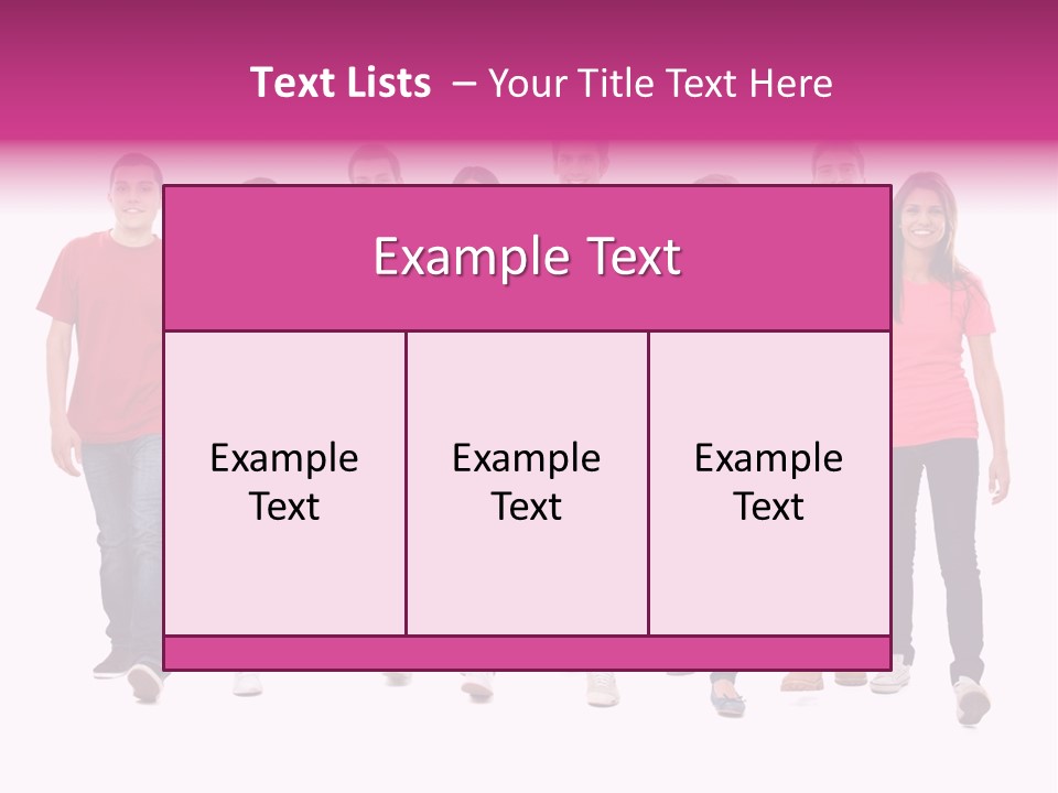 Woman Female Group PowerPoint Template