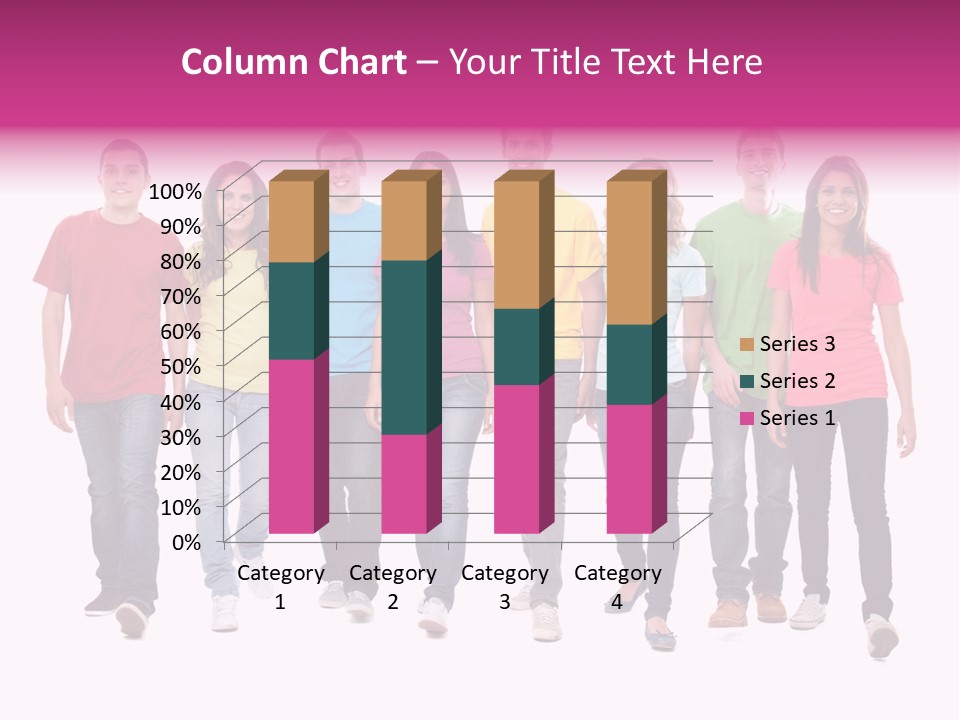 Woman Female Group PowerPoint Template