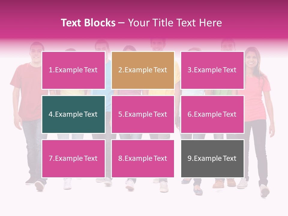 Woman Female Group PowerPoint Template