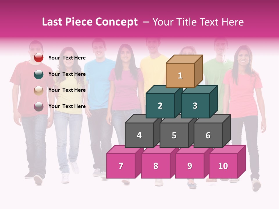 Woman Female Group PowerPoint Template
