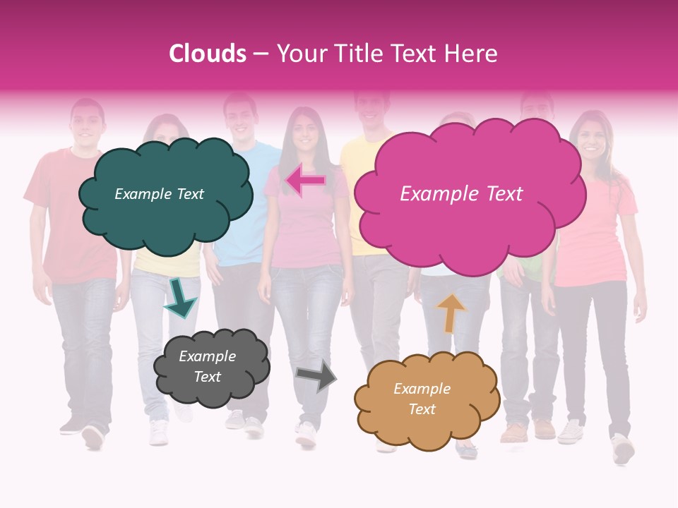 Woman Female Group PowerPoint Template