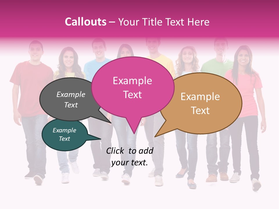 Woman Female Group PowerPoint Template