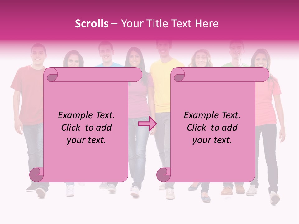 Woman Female Group PowerPoint Template