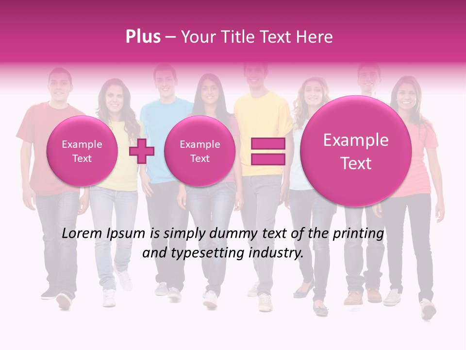 Woman Female Group PowerPoint Template
