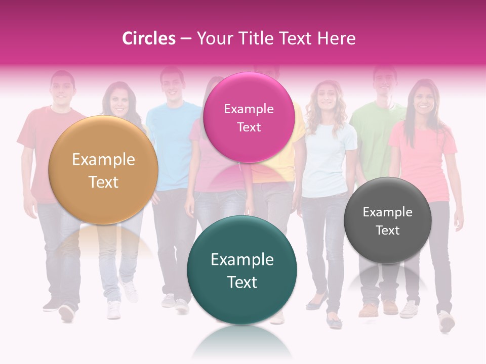 Woman Female Group PowerPoint Template