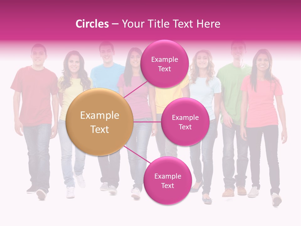 Woman Female Group PowerPoint Template