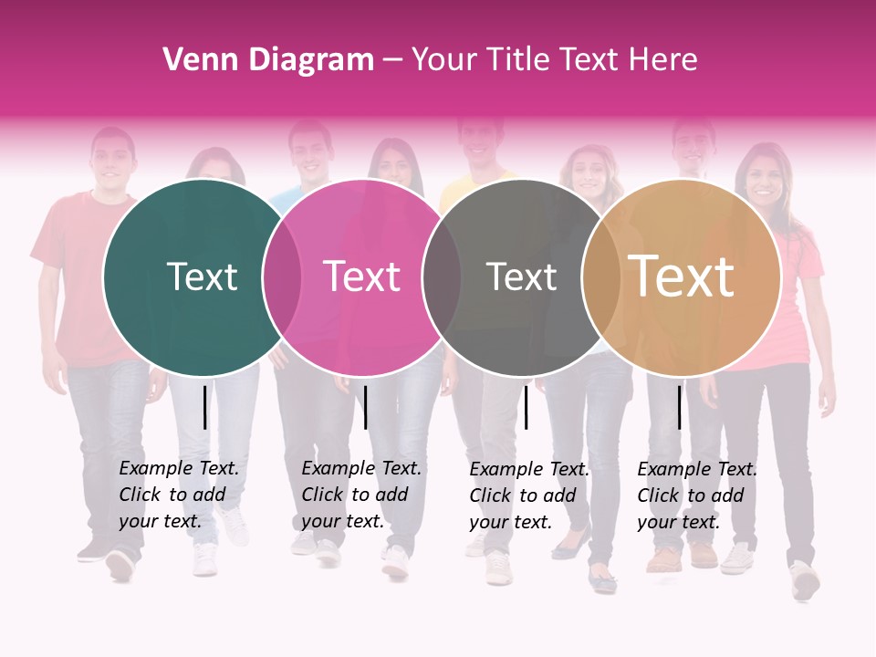 Woman Female Group PowerPoint Template