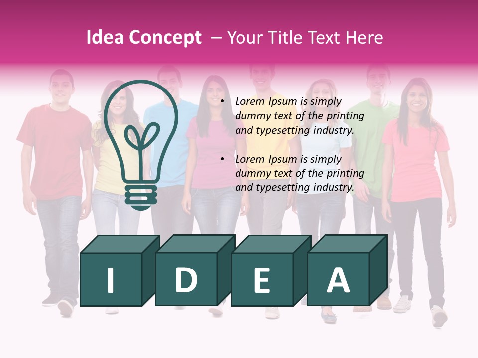 Woman Female Group PowerPoint Template