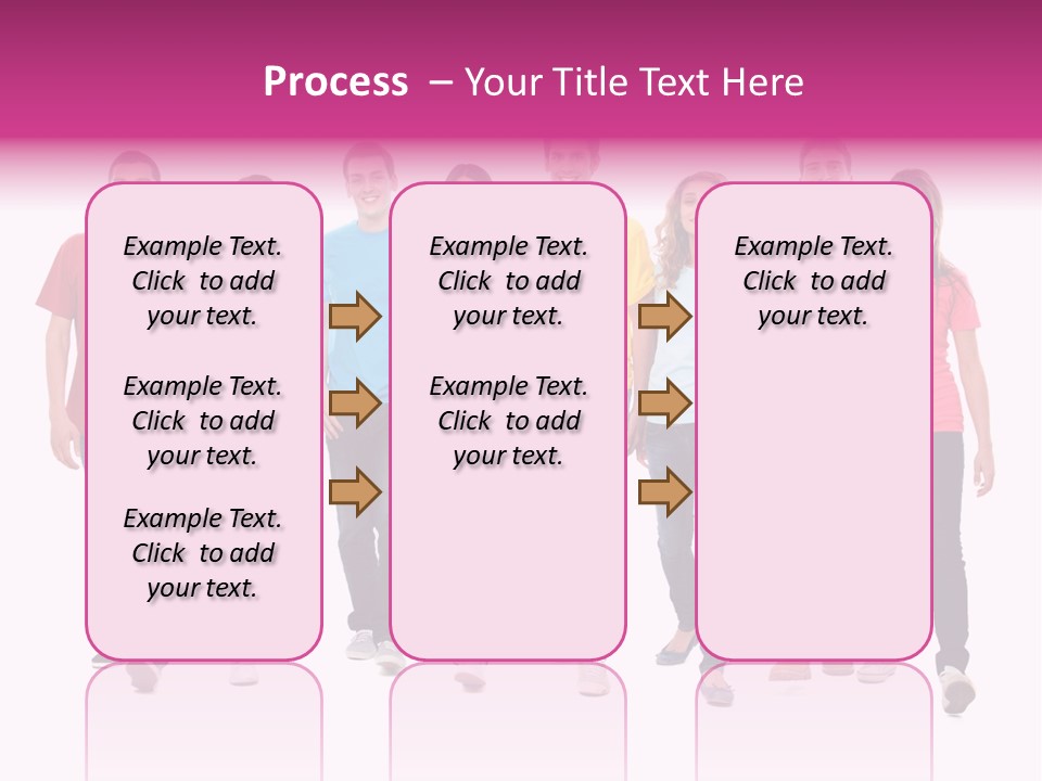 Woman Female Group PowerPoint Template