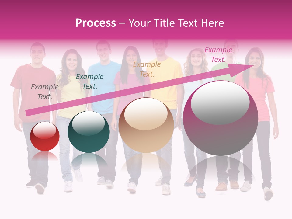 Woman Female Group PowerPoint Template