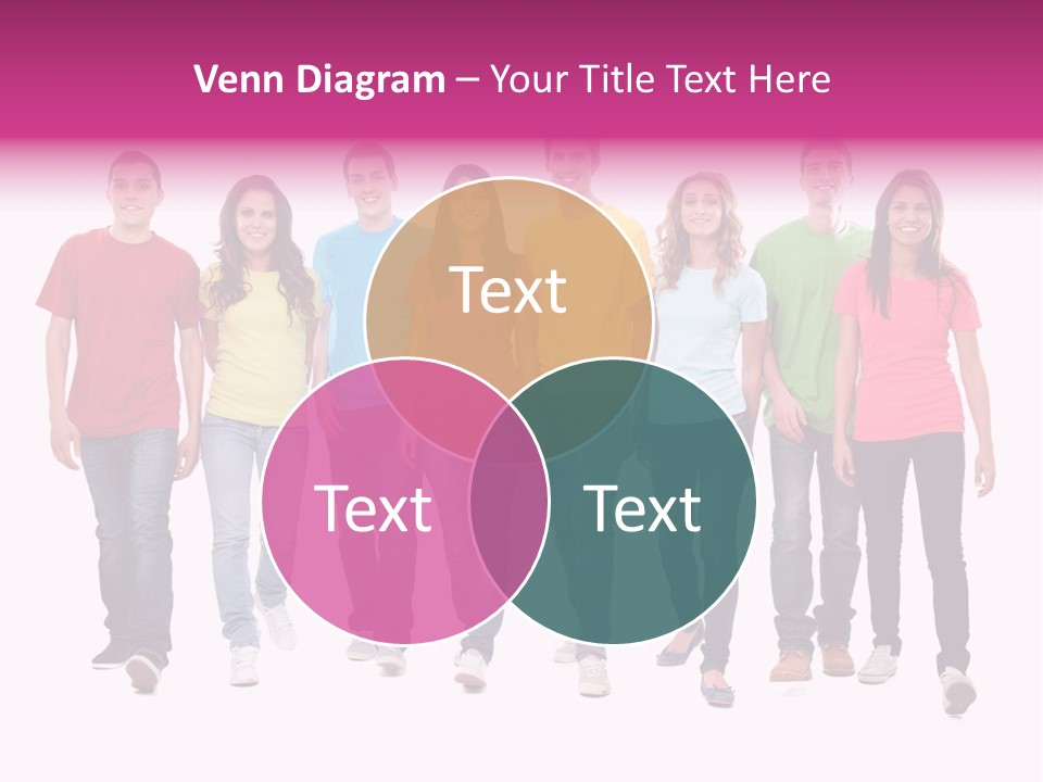 Woman Female Group PowerPoint Template