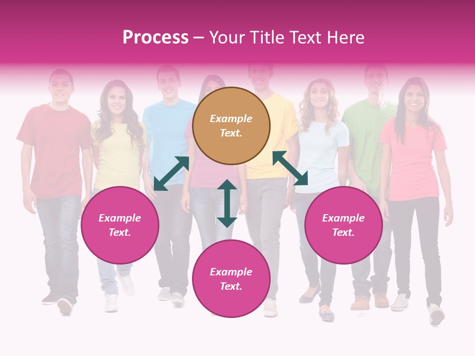 Woman Female Group PowerPoint Template