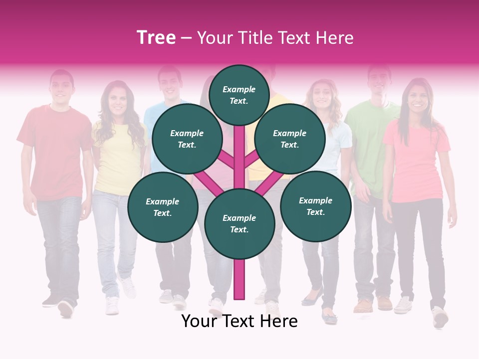 Woman Female Group PowerPoint Template