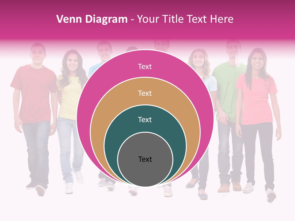 Woman Female Group PowerPoint Template