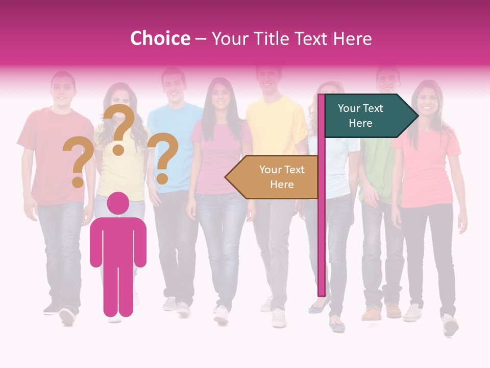Woman Female Group PowerPoint Template