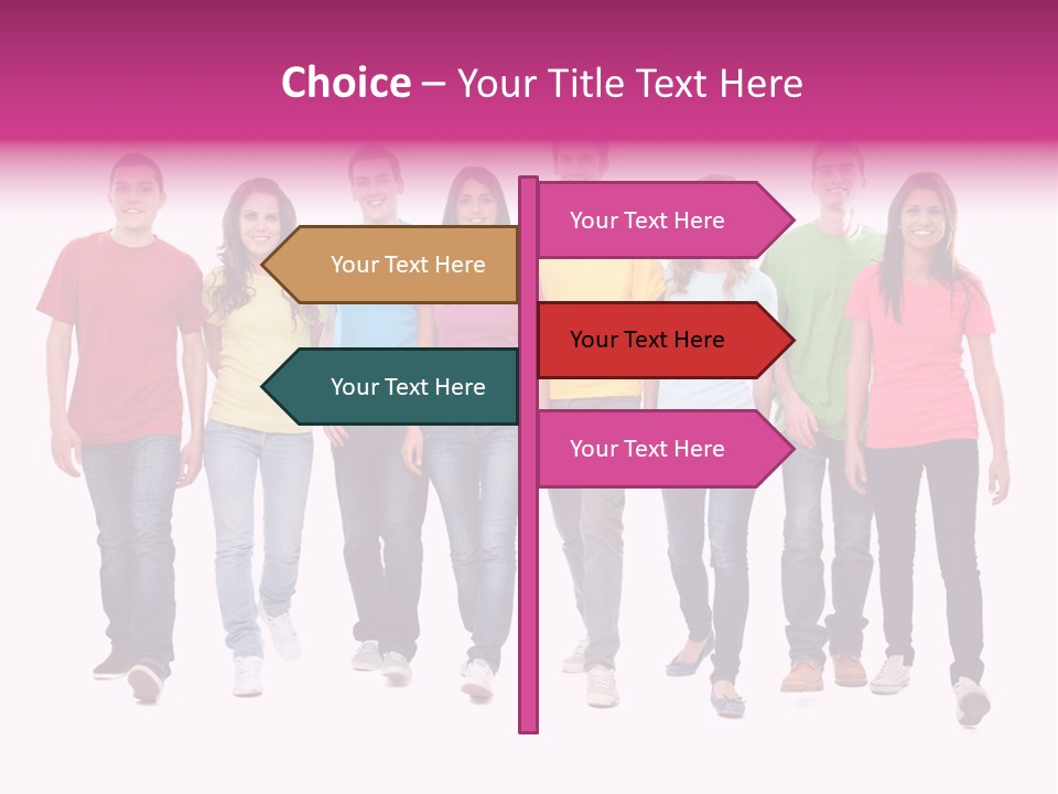 Woman Female Group PowerPoint Template