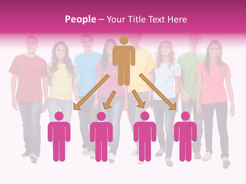 Woman Female Group PowerPoint Template