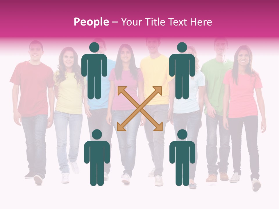 Woman Female Group PowerPoint Template