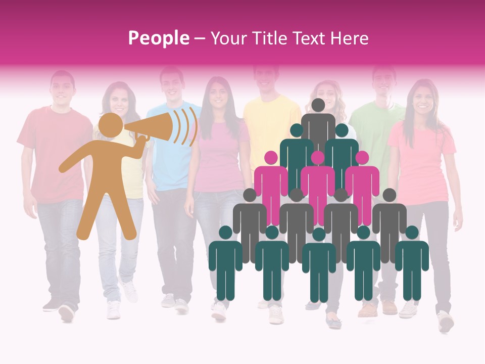 Woman Female Group PowerPoint Template