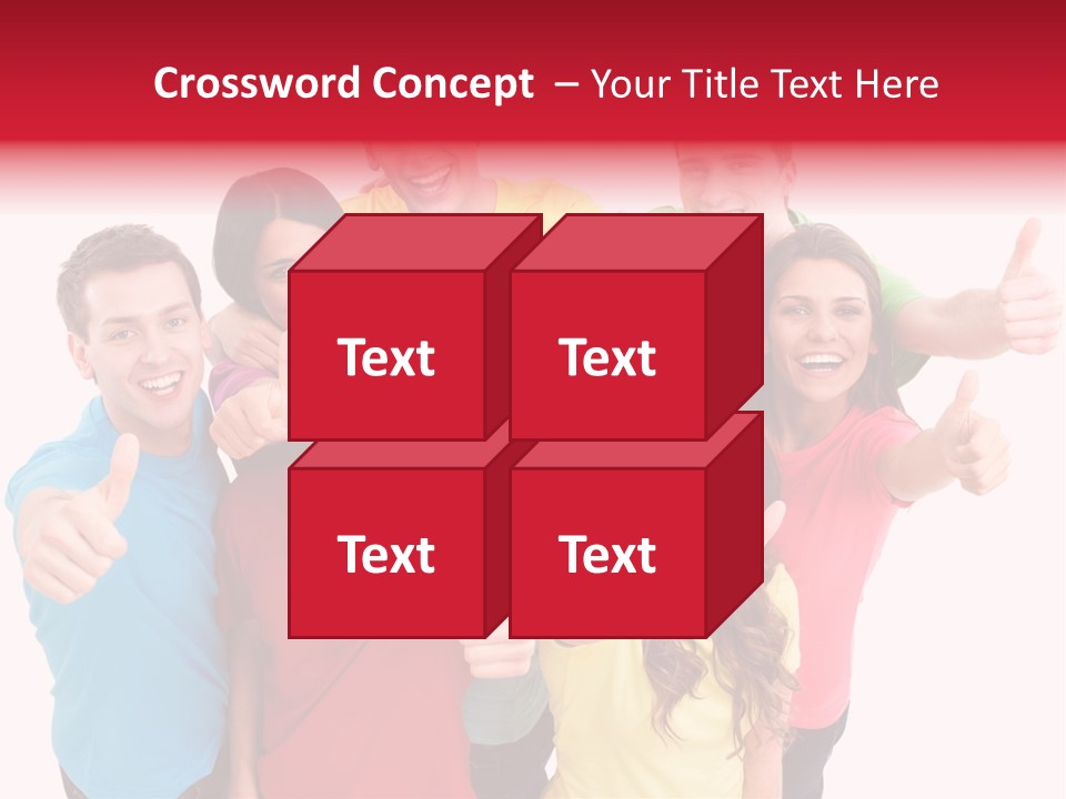 Hand Unity Smile PowerPoint Template