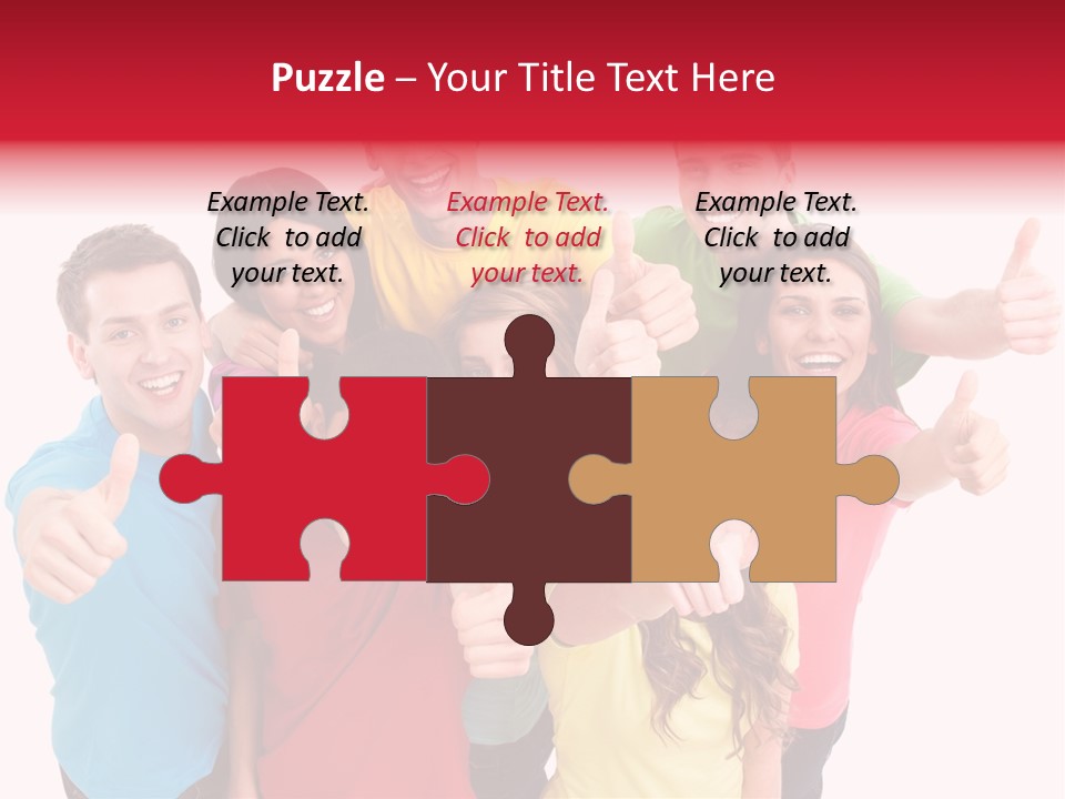 Hand Unity Smile PowerPoint Template