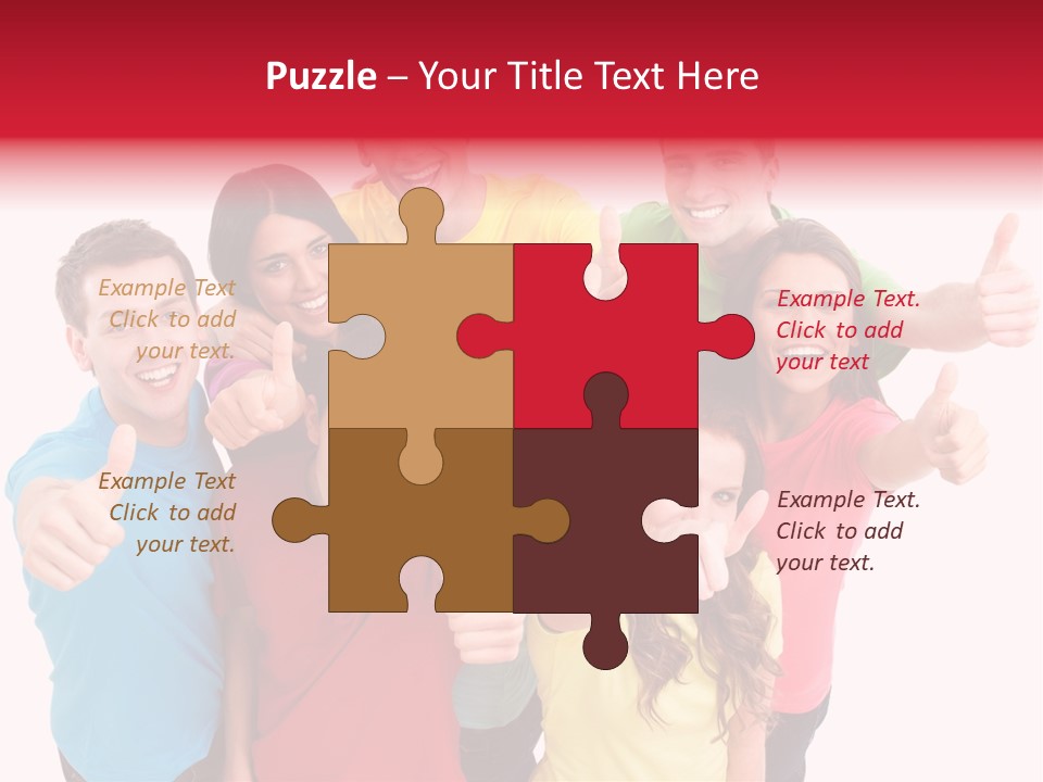 Hand Unity Smile PowerPoint Template